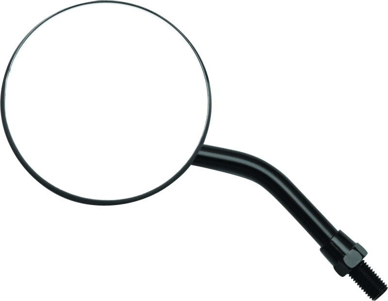 BikeMaster 3in Adjustable Round Mirror 10mm - Each - Black - Powersports Haven