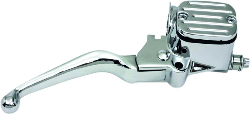 Bikers Choice Chrome 96-07 FL 96-10 ST Dyna 96-03 XL 9/16 Bore Chopped Handlebar Master Cylinder - Powersports Haven