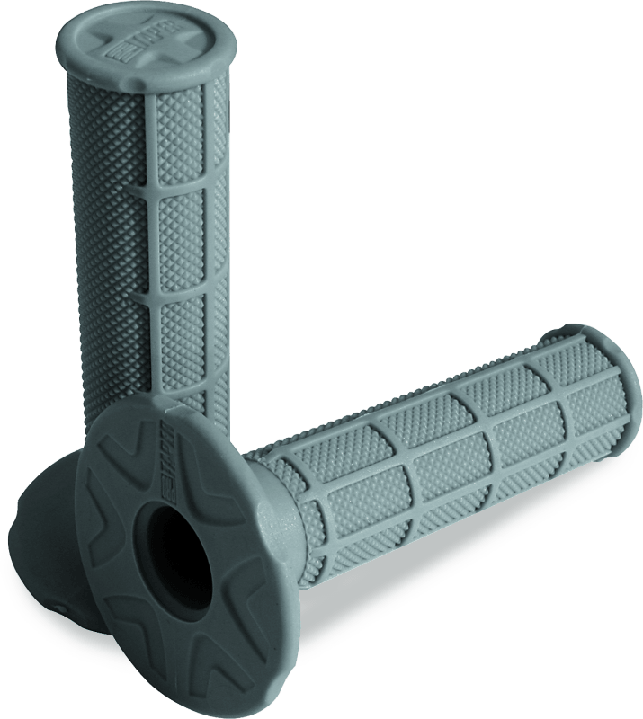 ProTaper 1/2 Waffle Grips - Soft Light Gray - Powersports Haven