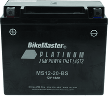 Load image into Gallery viewer, BikeMaster AGM Battery - MS12-20-BS - Powersports Haven