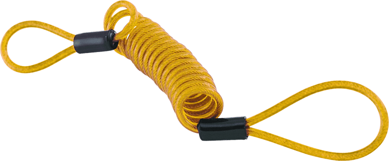 Bully Lock Reminder Disc Cable 4 ft. - Yellow - Powersports Haven