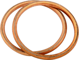 Bikers Choice 66-84 Shovelhead Choice Round Copper Exhaust Gaskets Pr