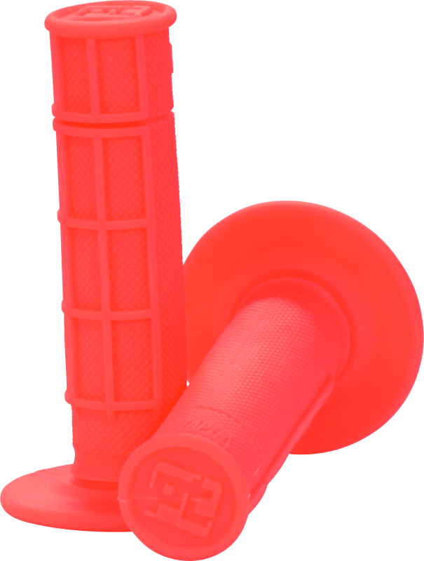 ProTaper 1/2 Waffle Grips - Neon Red - Powersports Haven