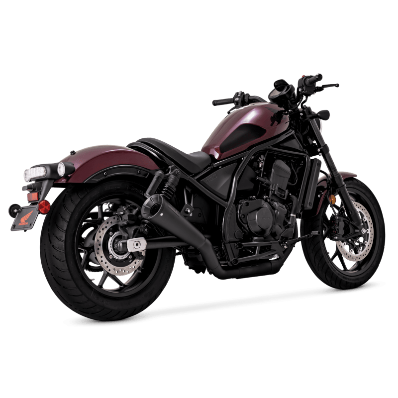 Vance & Hines HONDA 21-22 Rebel 1100 S/O Black Slip-On Exhaust - Powersports Haven
