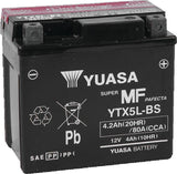 Yuasa YTX5L-BS Maintenance Free AGM 12-Volt Battery
