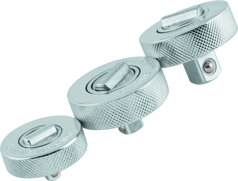 BikeMaster 3-pc Palm Rachet Set - 1/4in Drive / 3/8in Drive / 1/2in Drives - Powersports Haven