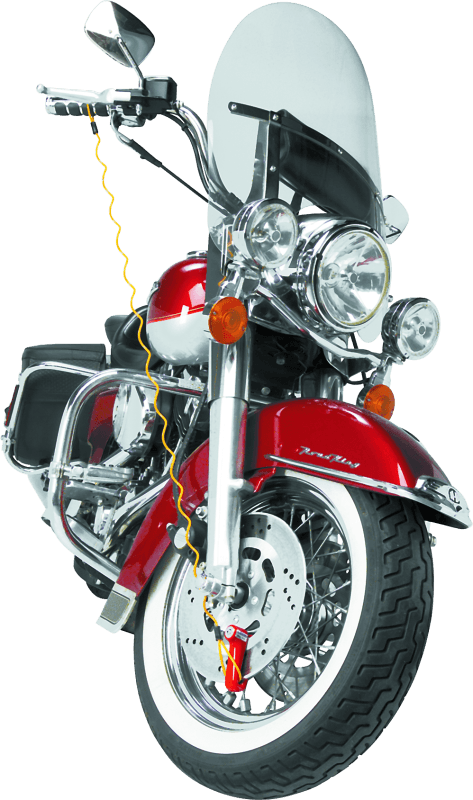 Bully Lock Reminder Disc Cable 4 ft. - Yellow - Powersports Haven