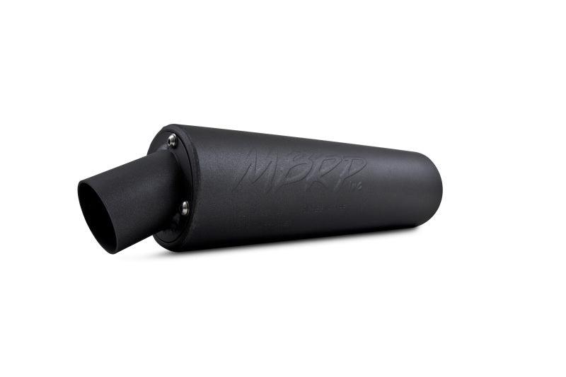 MBRP Universal Utility Muffler - Black - Powersports Haven