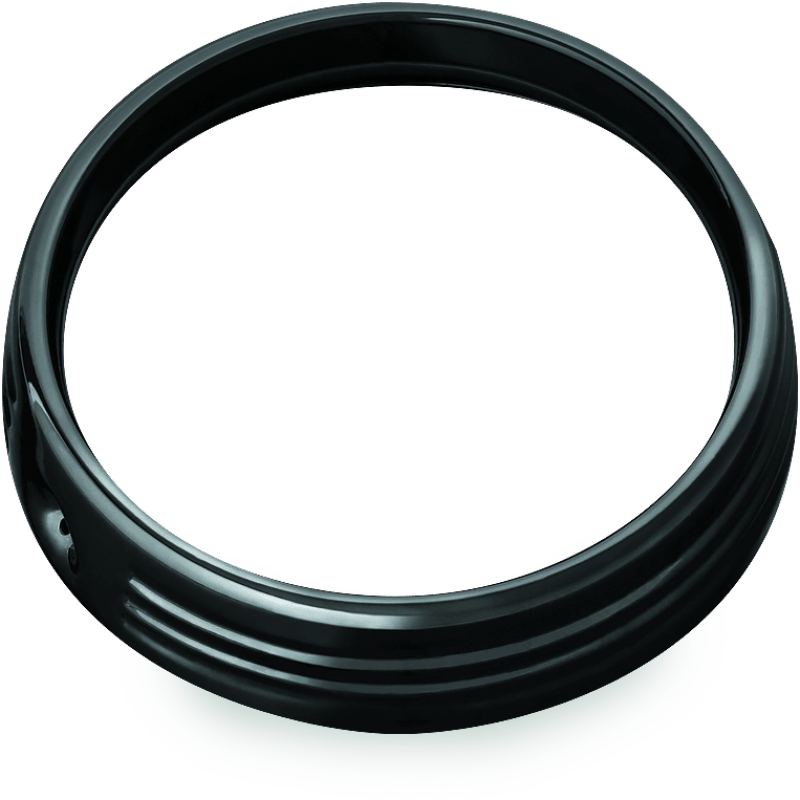 Kuryakyn 7in Headlight Trim Ring Black - Powersports Haven