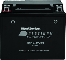 Load image into Gallery viewer, BikeMaster AGM Battery - MS12-12-BS - Powersports Haven