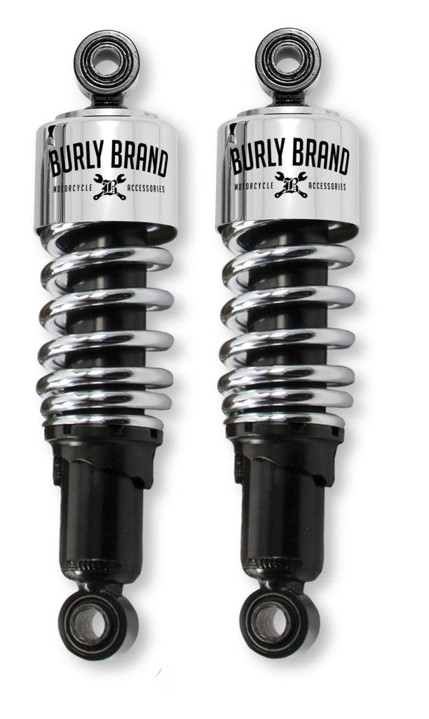 Burly Brand FLH Shocks - Chrome - Powersports Haven