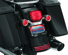 Load image into Gallery viewer, Kuryakyn Curved License Plate Mount Black - Powersports Haven