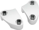 Bikers Choice 1974-2011 Chrome Smooth Riser Clamps Pr