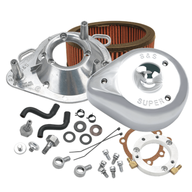 S&S Cycle 01-17 Stock EFI BT Models Teardrop Air Cleaner Kit - Powersports Haven