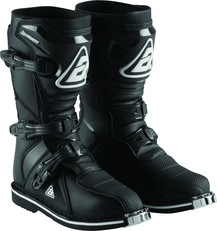 Answer AR1 Boot Black Youth Size - 2 - Powersports Haven