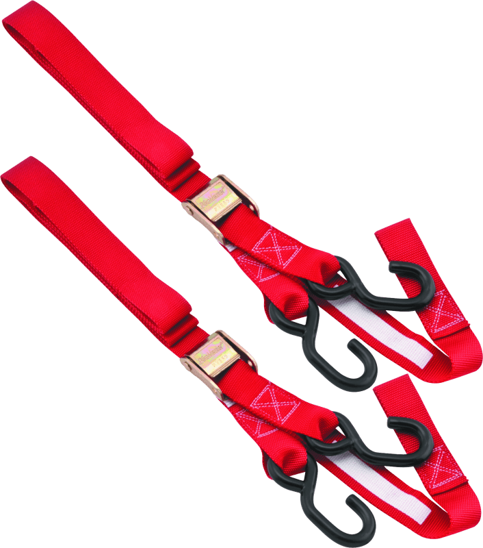 BikeMaster Tiedown 1-1/2 Integrated Softhook - Red - Powersports Haven