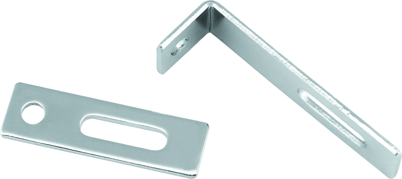 Bikers Choice Flat Chrome Exhaust Support Bracket 7/8 X 3 Inch Universal Custom - Powersports Haven