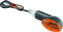 Load image into Gallery viewer, BikeMaster Ministalk Marker Light Oval Carbon/Amber - Powersports Haven