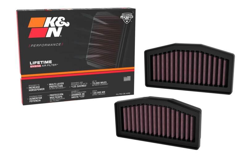 K&N 2024 BMW R1300GS Replacement Air Filter (Set of 2) - Powersports Haven