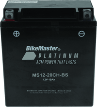 Load image into Gallery viewer, BikeMaster AGM Battery - MS12-20CH-BS - Powersports Haven