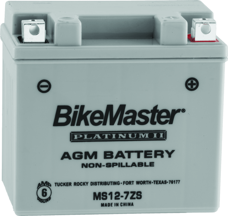 BikeMaster AGM Battery - MS12-7ZS - Powersports Haven