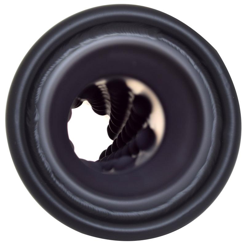 Gibson Rolled Edge Angle-Cut Muffler Quiet Tip - 4in OD/2.25in Inlet/12in Length - Black Ceramic - Powersports Haven