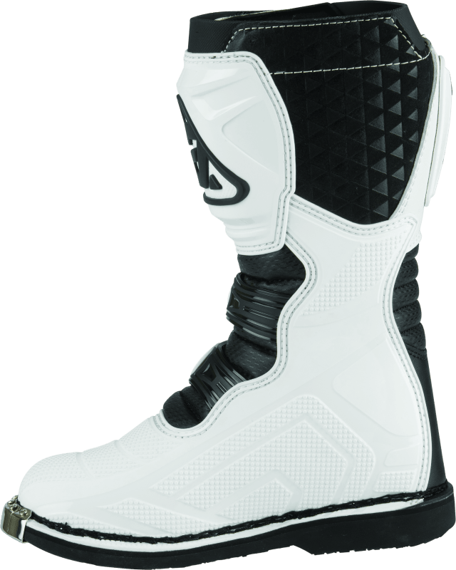 Answer AR1 Boot Black/White Youth Size - 1 - Powersports Haven