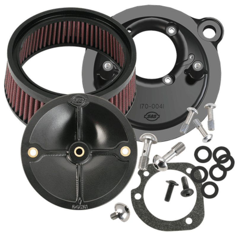 S&S Cycle 91-06 XL Sportster Models w/ Stock CV Carb Stealth Air Cleaner Kit w/o Cover - Powersports Haven