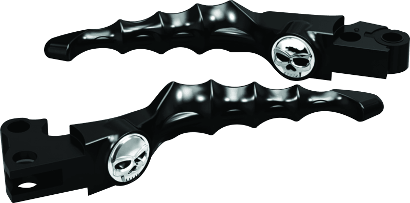 Kuryakyn Zombie Levers 08-13 Touring Cable Gloss Black - Powersports Haven