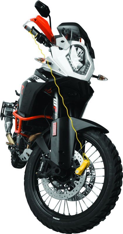 Bully Lock Reminder Disc Cable 4 ft. - Yellow - Powersports Haven