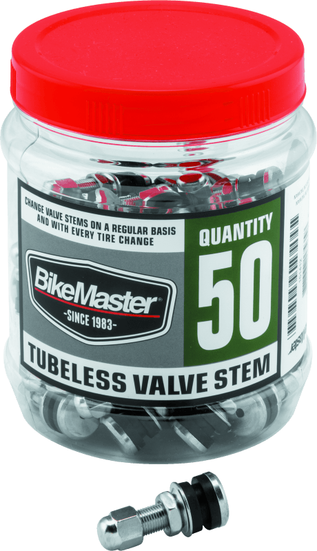 BikeMaster Valve Stem Chrome Tubeless Tub 50 - Powersports Haven