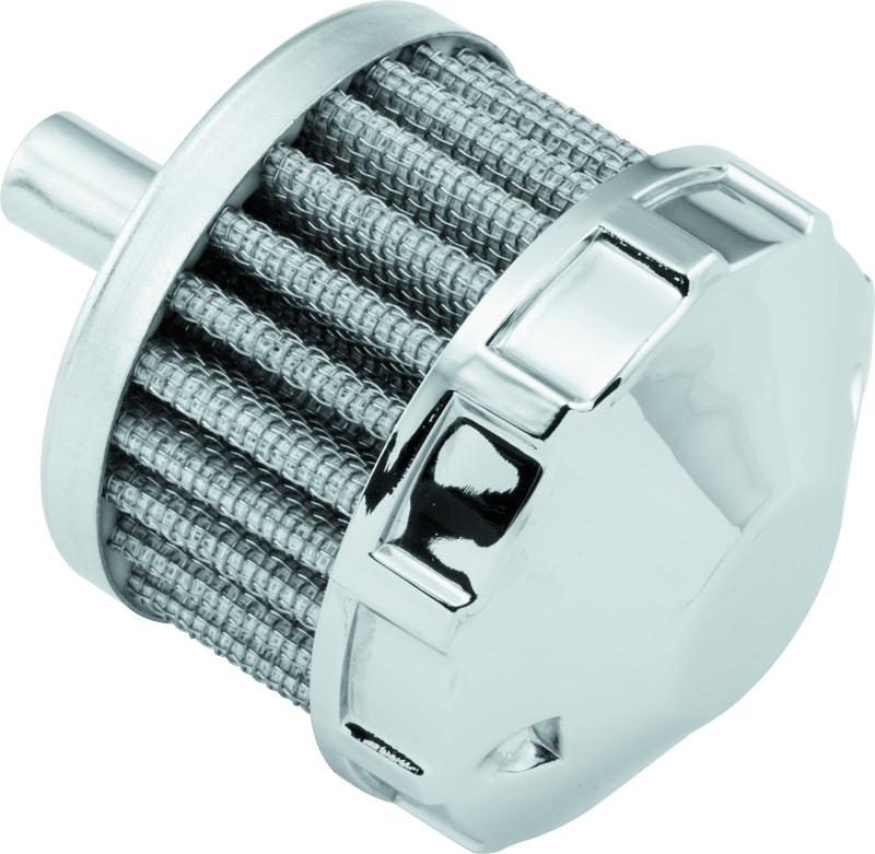 Bikers Choice Chrome Replacement Breather Filter 3/8 Hose Custom - Powersports Haven