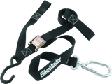 BikeMaster Tiedown 1-1/2in Swivel Softhook - Black