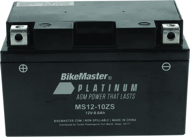 BikeMaster AGM Battery - MS12-10ZS - Powersports Haven