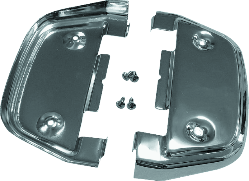 Bikers Choice 87-Up Touring Chrome Passanger Floorboard Undercover Kit - Powersports Haven