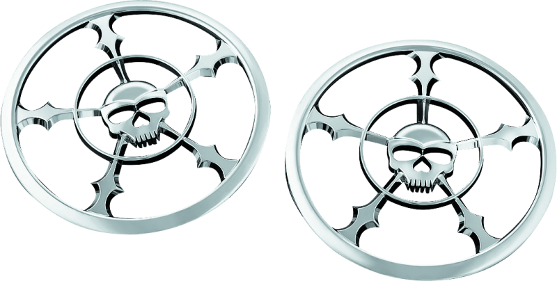 Kuryakyn Zombie Speaker Grill 14-Up Touring Chrome - Powersports Haven