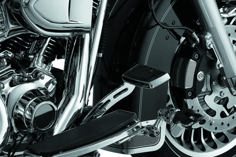 Kuryakyn Extended Brake Pedal Girder 08-13 Touring Chrome - Powersports Haven