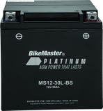 BikeMaster AGM Battery - MS12-30L-BS