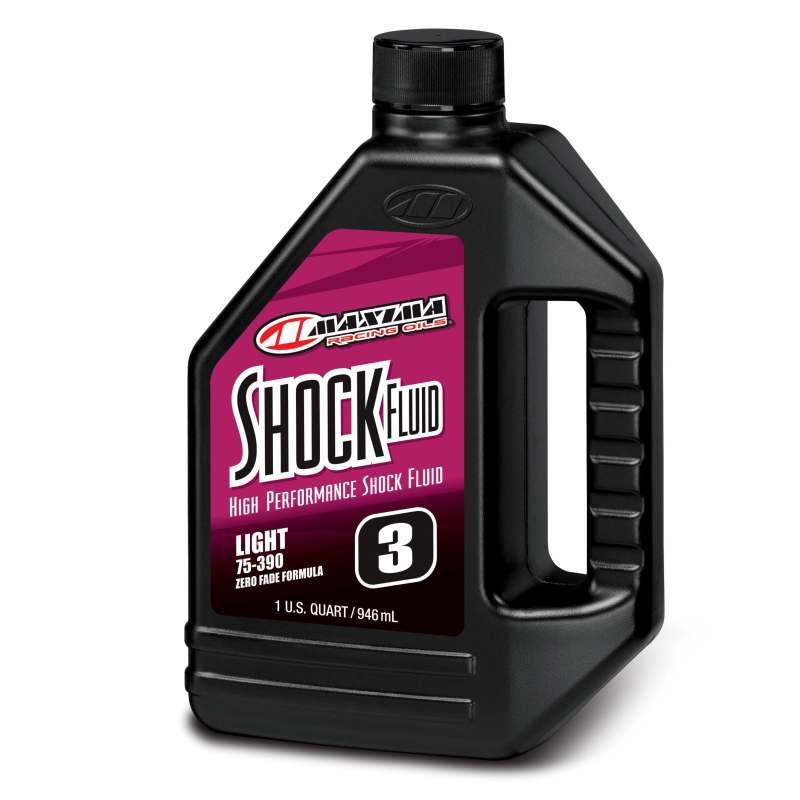 Maxima Racing Shock Fluid Light 75/390 3wt - 1L - Powersports Haven