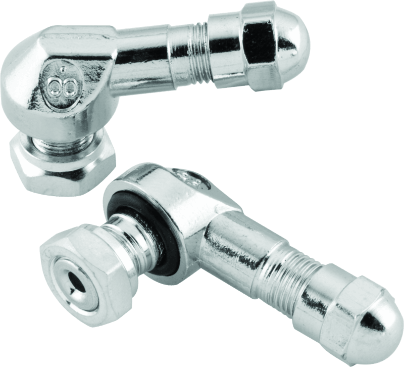 BikeMaster Valve Stem 2/Piece Pack Chrome - Powersports Haven