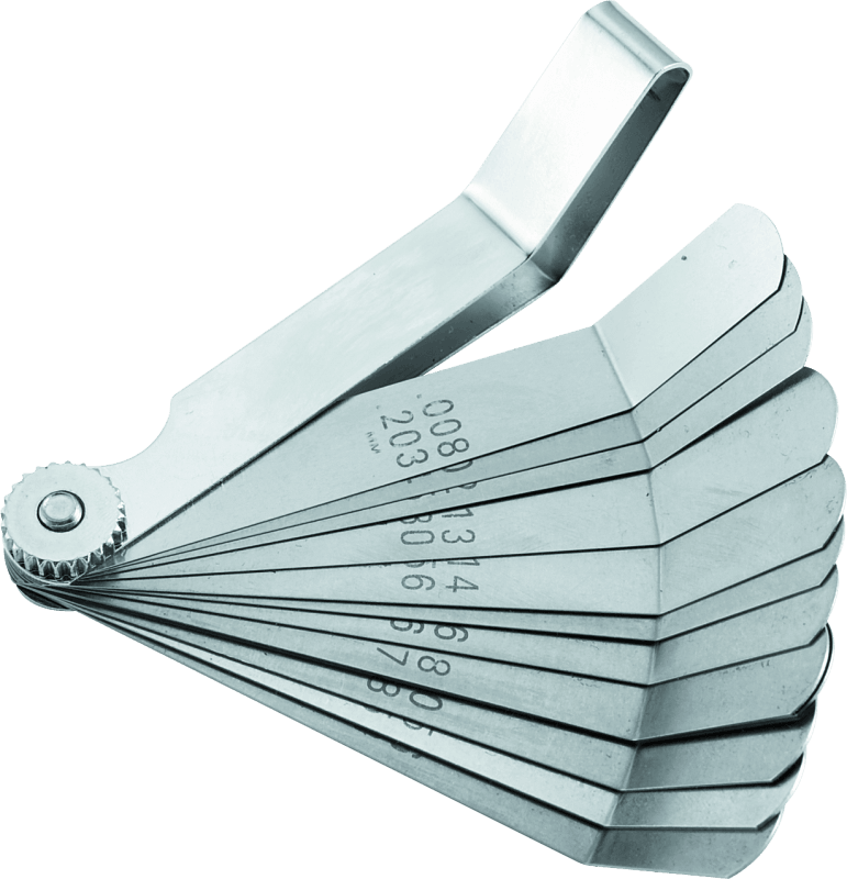BikeMaster 12-Blade Angled Combination Tappet Feeler Gauge Set - Pack of 3 - Powersports Haven