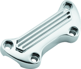 Bikers Choice 74-Up Chrome Finned Handlebar Clamp