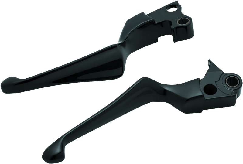 Kuryakyn Boss Blades Lever Set 96-Up Cable Gloss Black - Powersports Haven