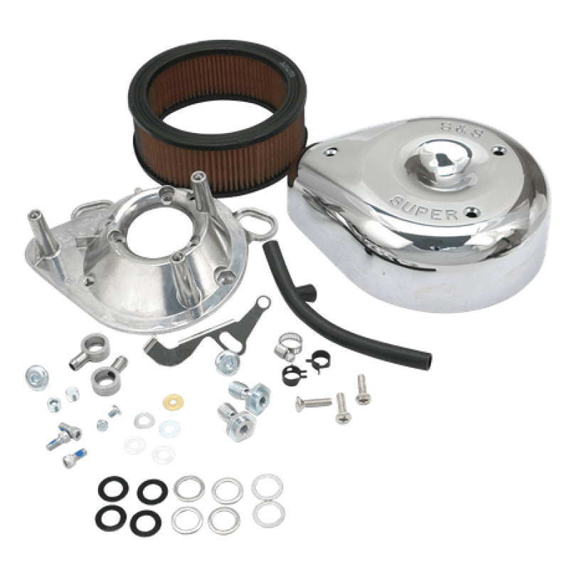 S&S Cycle 93-99 BT/91-03 Sportster Models Teardrop Air Cleaner Kit for S&S Super E/G Carb - Powersports Haven