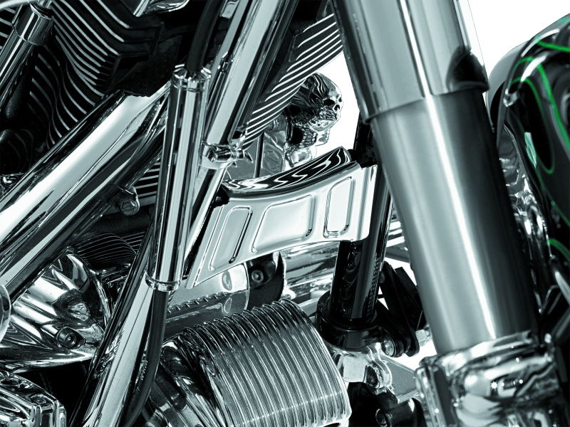 Kuryakyn Downtube Cross Brace Cover 99-13 Touring Chrome - Powersports Haven