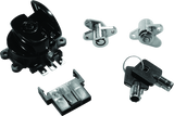 Bikers Choice 99-13 Road King With Hard Bags Black Saddlebag Lock Kit