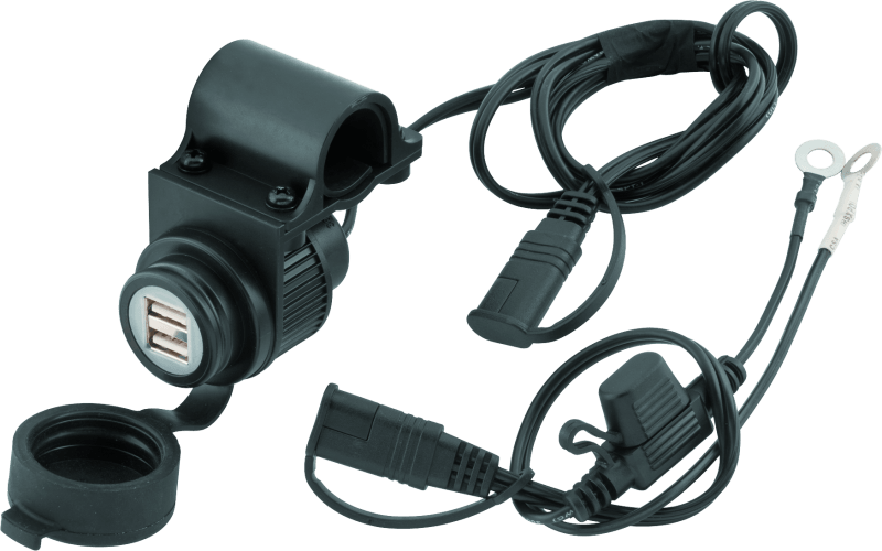 BikeMaster Dual USB Socket w/ Bracket - Powersports Haven