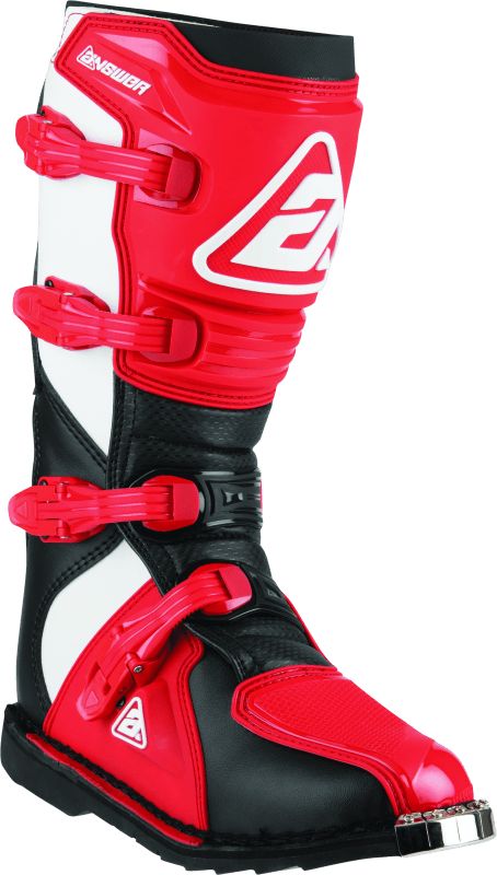 Answer AR1 Boot Black/Red Size - 7 - Powersports Haven
