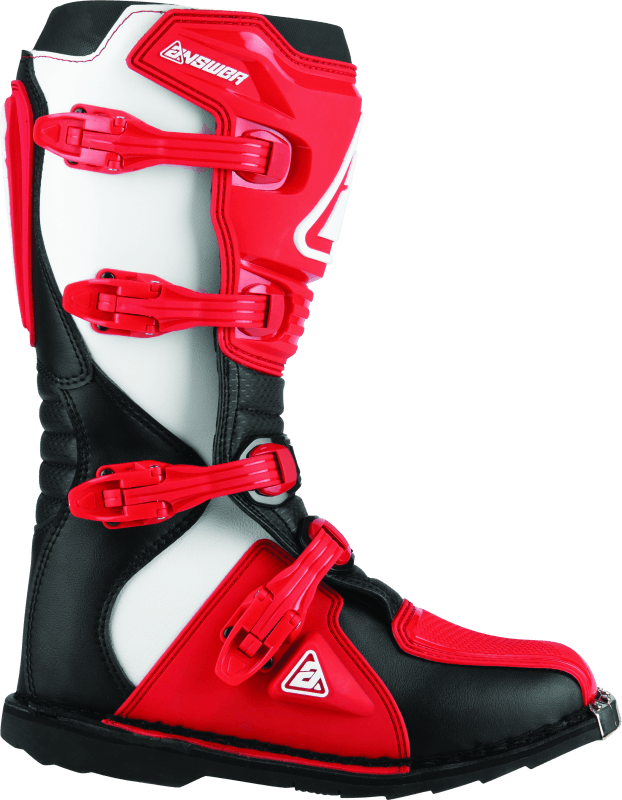 Answer AR1 Boot Black/Red Size - 7 - Powersports Haven