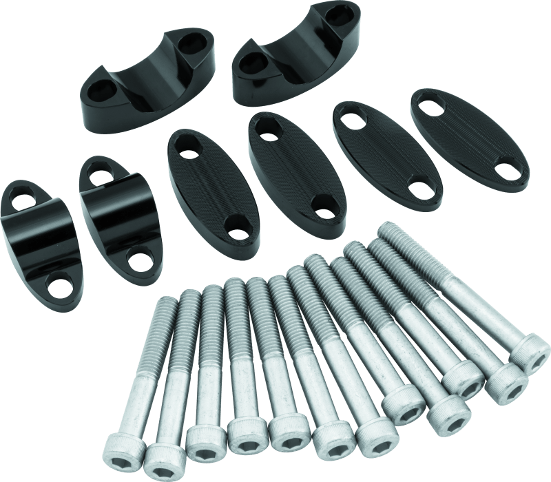 BikeMaster Aluminum Handlebar Riser 1in - Black - Powersports Haven